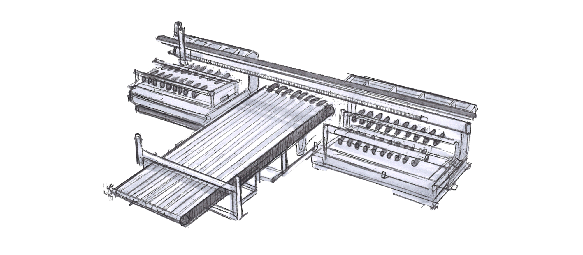 Metal Sheet Handling, Blank Destacking System, Board Stack, Swivel Arms, Press Line, Automatic Feed | © Güdel Group AG