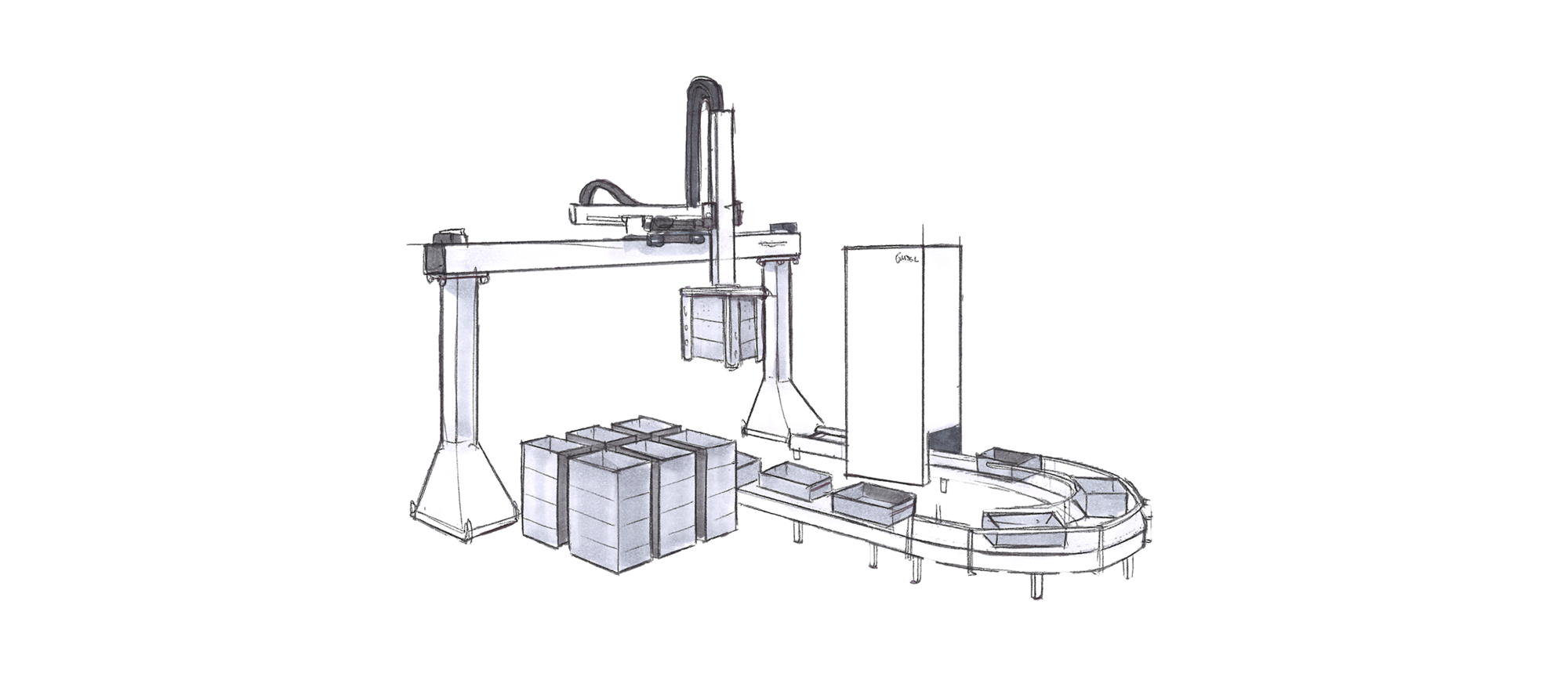 Gripping, Sorting, Picking, Palletizing, Depalletizing, Conveying, Handling, Cleaning | © Güdel Group AG