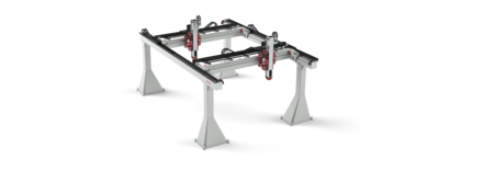 The portal gantry type FP – 3‐Axis Linear Modules | © Güdel Group AG industrial robots, robot machine loading, area gantry robots, cartesian robots, robot machine loading | © Güdel Group AG