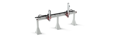 2‐axis linear modules type ZP | © Güdel Group AG gantry loader,  gantry robot, robot machine loading, gantry toploader, transfer robots, industrial robots, mult-axis gantry, cartesian robots | © Güdel Group AG